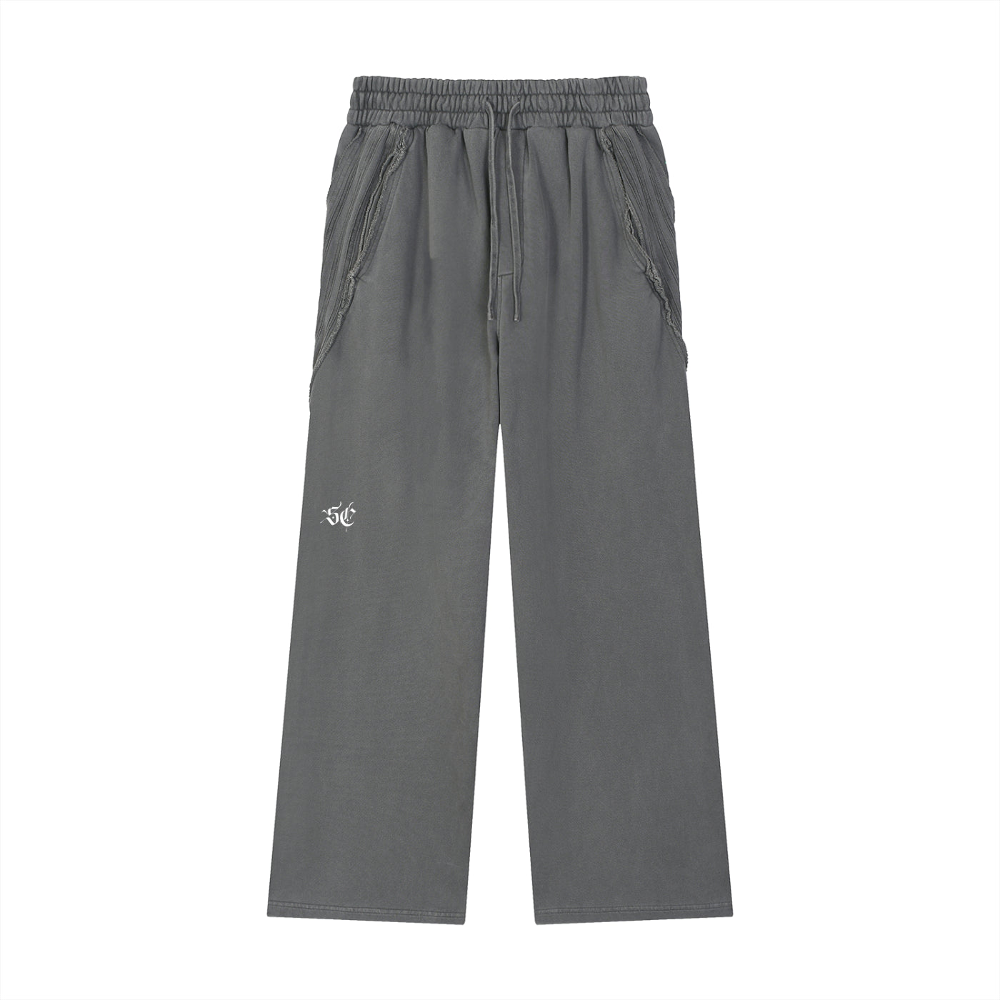 Snow Washed Tape Raw Edge Sweatpants - *Signature*