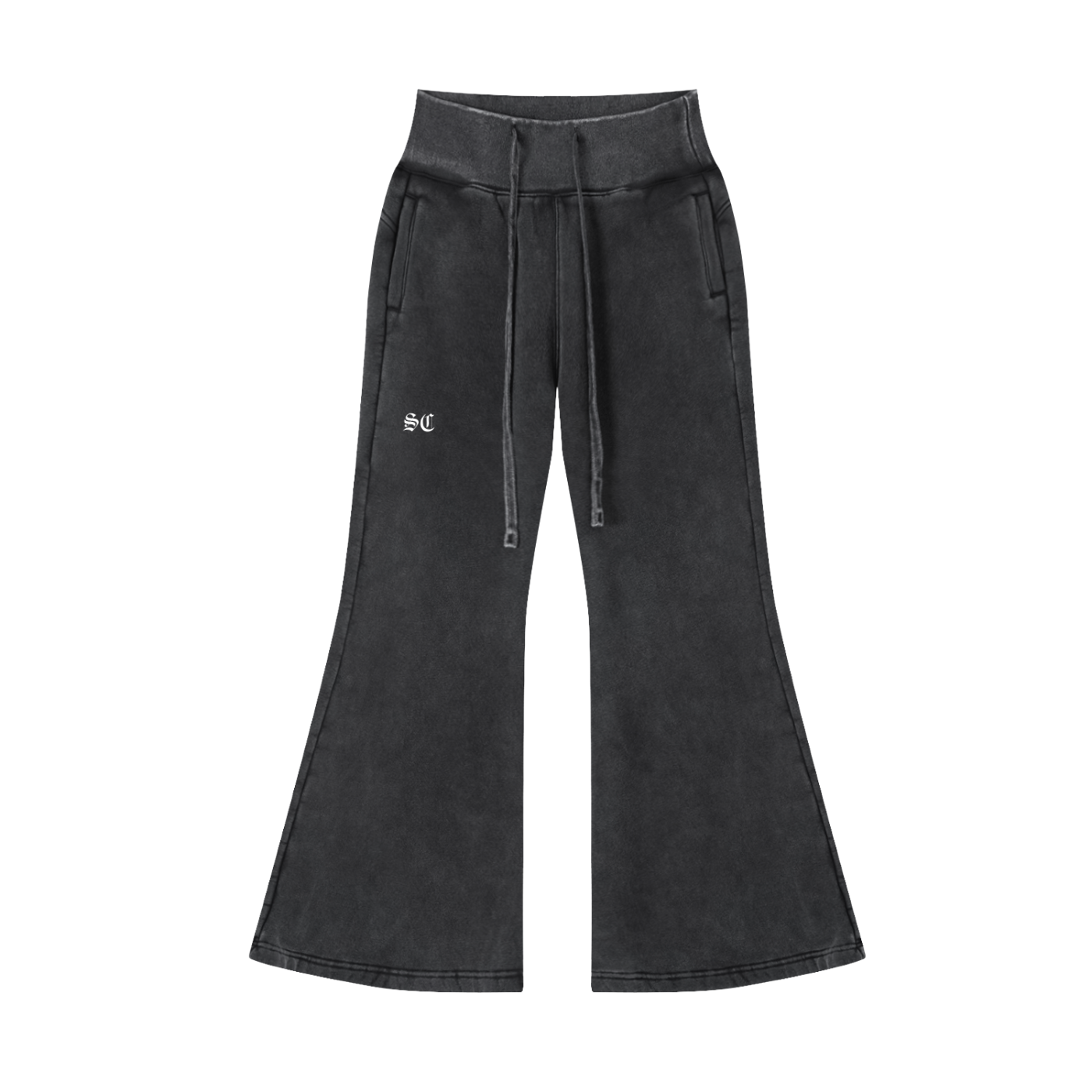 Vintage Washed Flared Pants - *Old English*