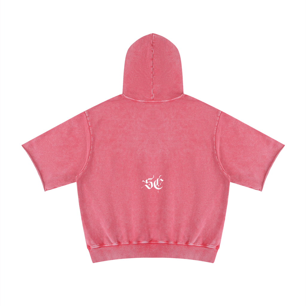 Mineral Wash Short Sleeve Hoodie - *Signature*