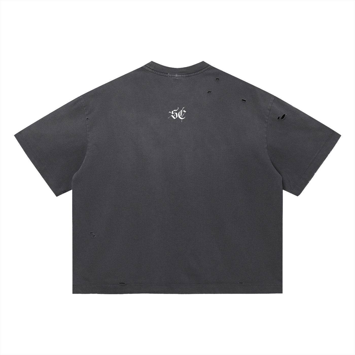 Vintage Washed Distressed Boxy Oversized Tee - *Signature*