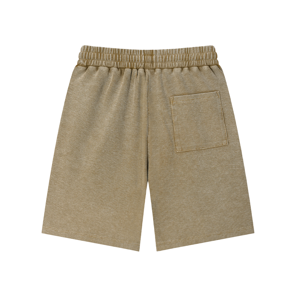 Mineral Wash Waffle Knit Shorts - *Signature*