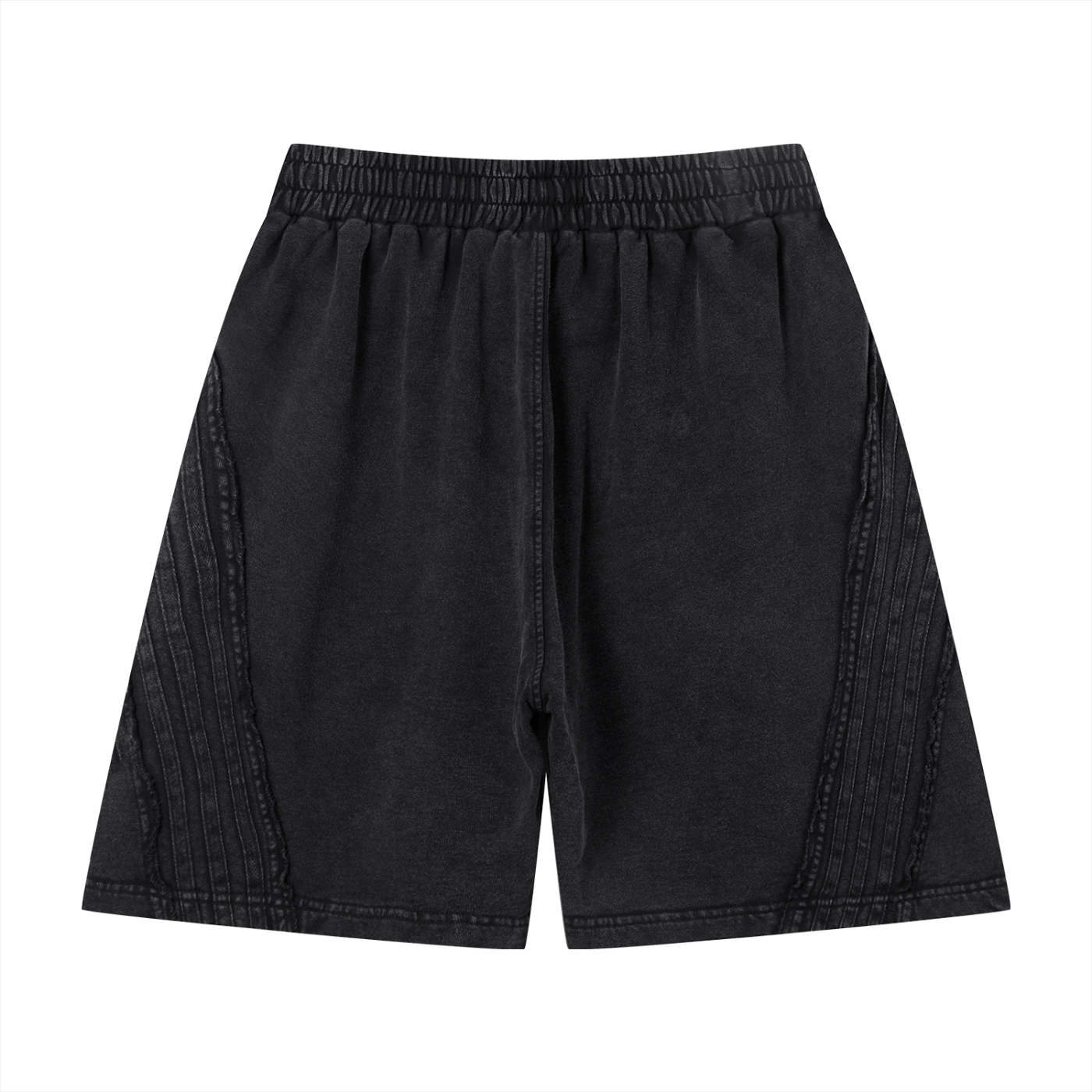 Unisex Vintage Wash Raw Edge Shorts - *Signature*