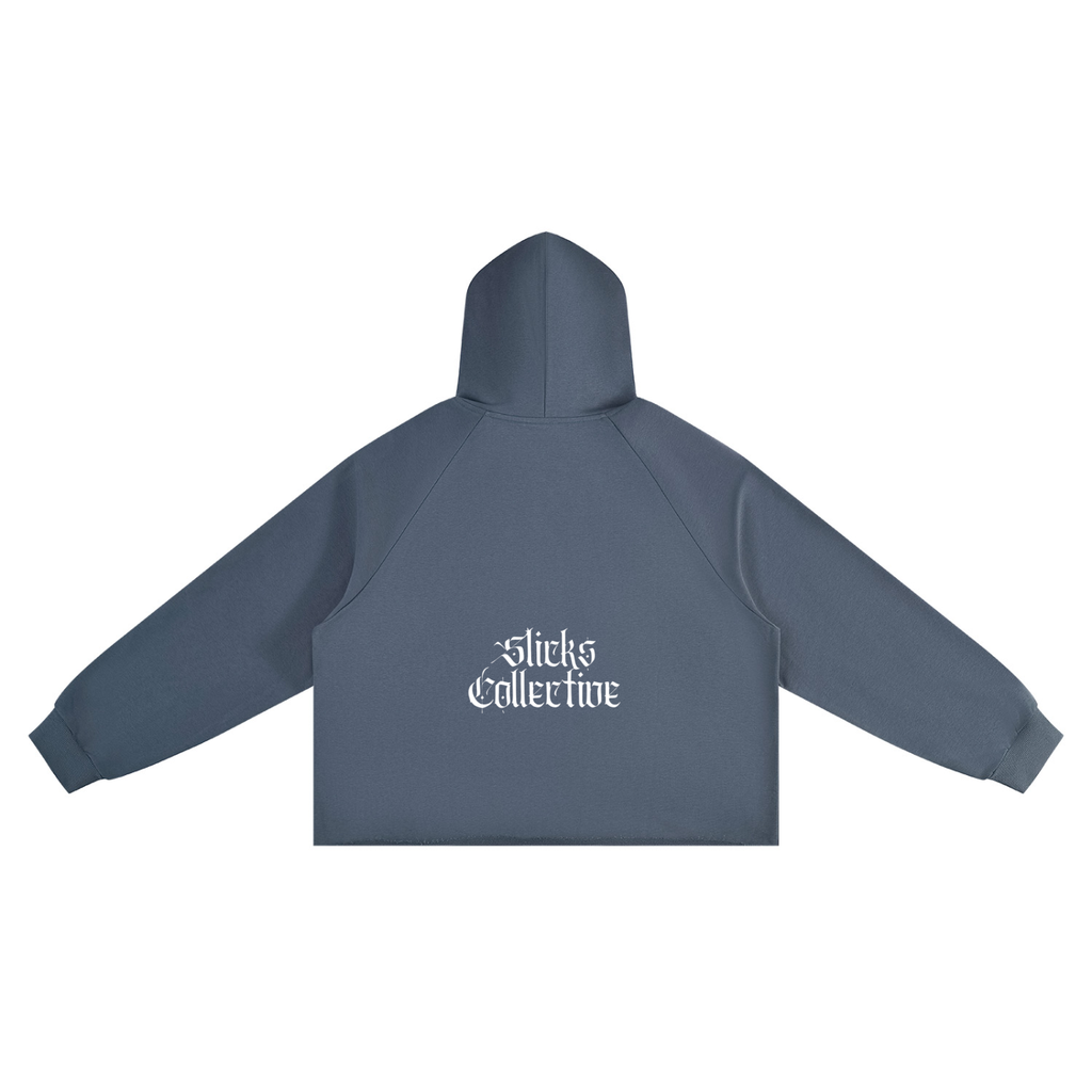 Faded Blueprint Boxy Hoodie