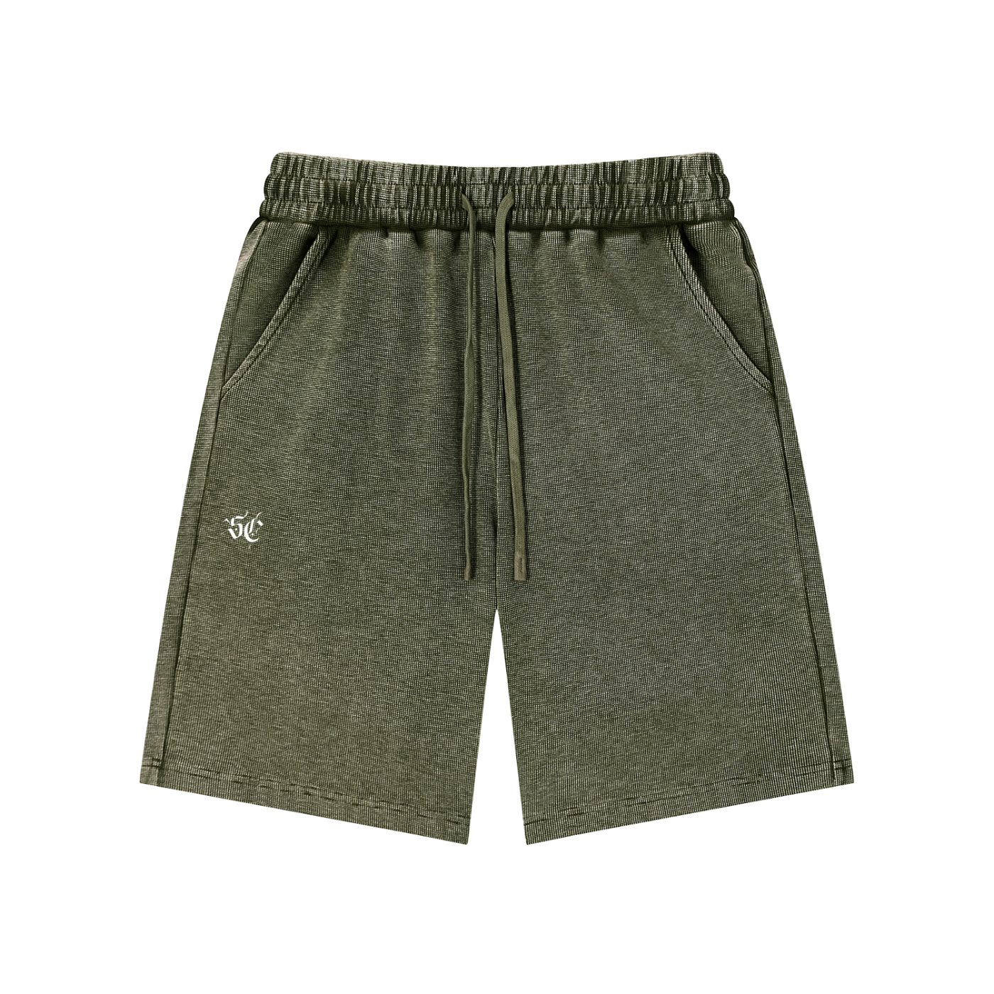Mineral Wash Waffle Knit Shorts - *Signature*