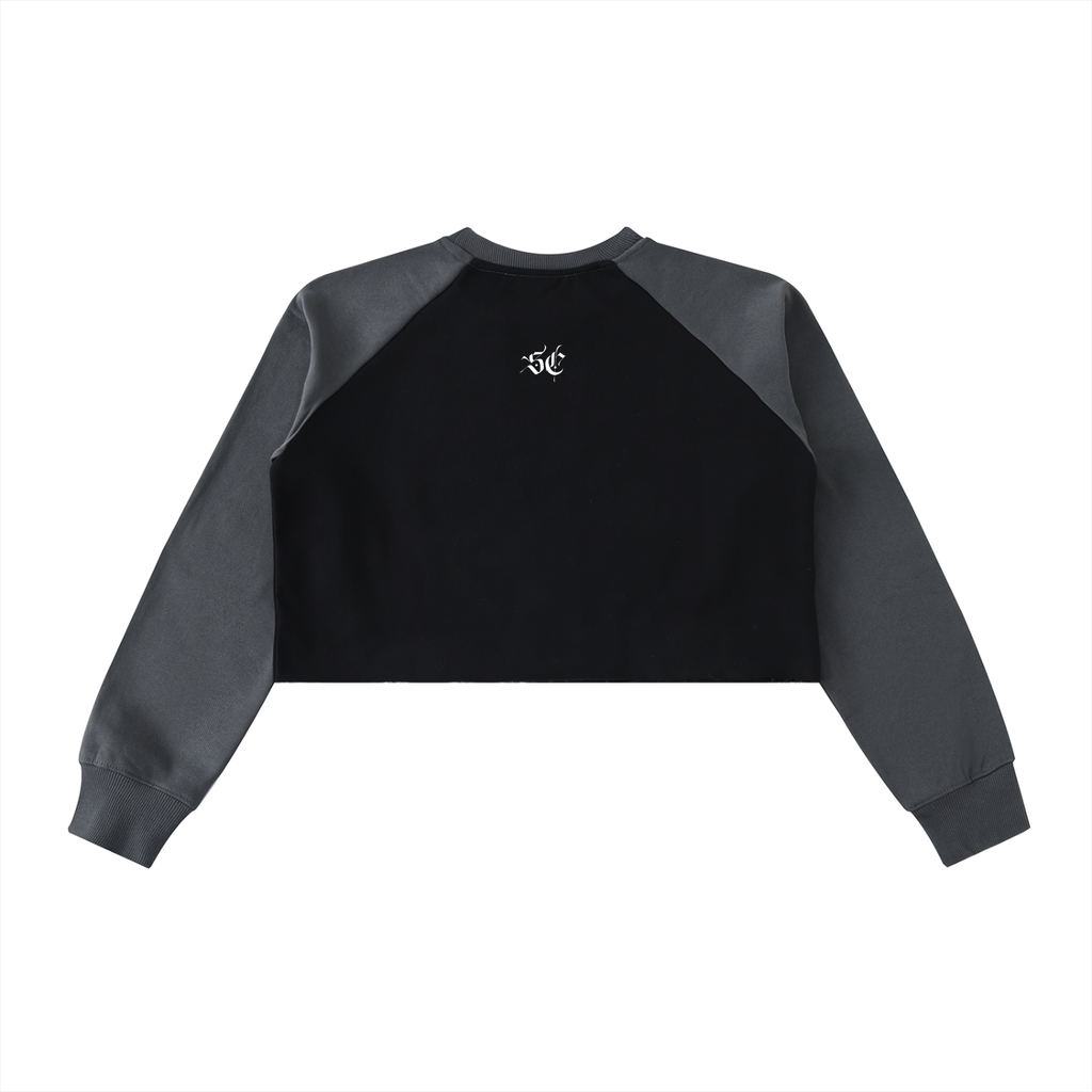 Color-Block Crop Sweatshirt - *Signature*