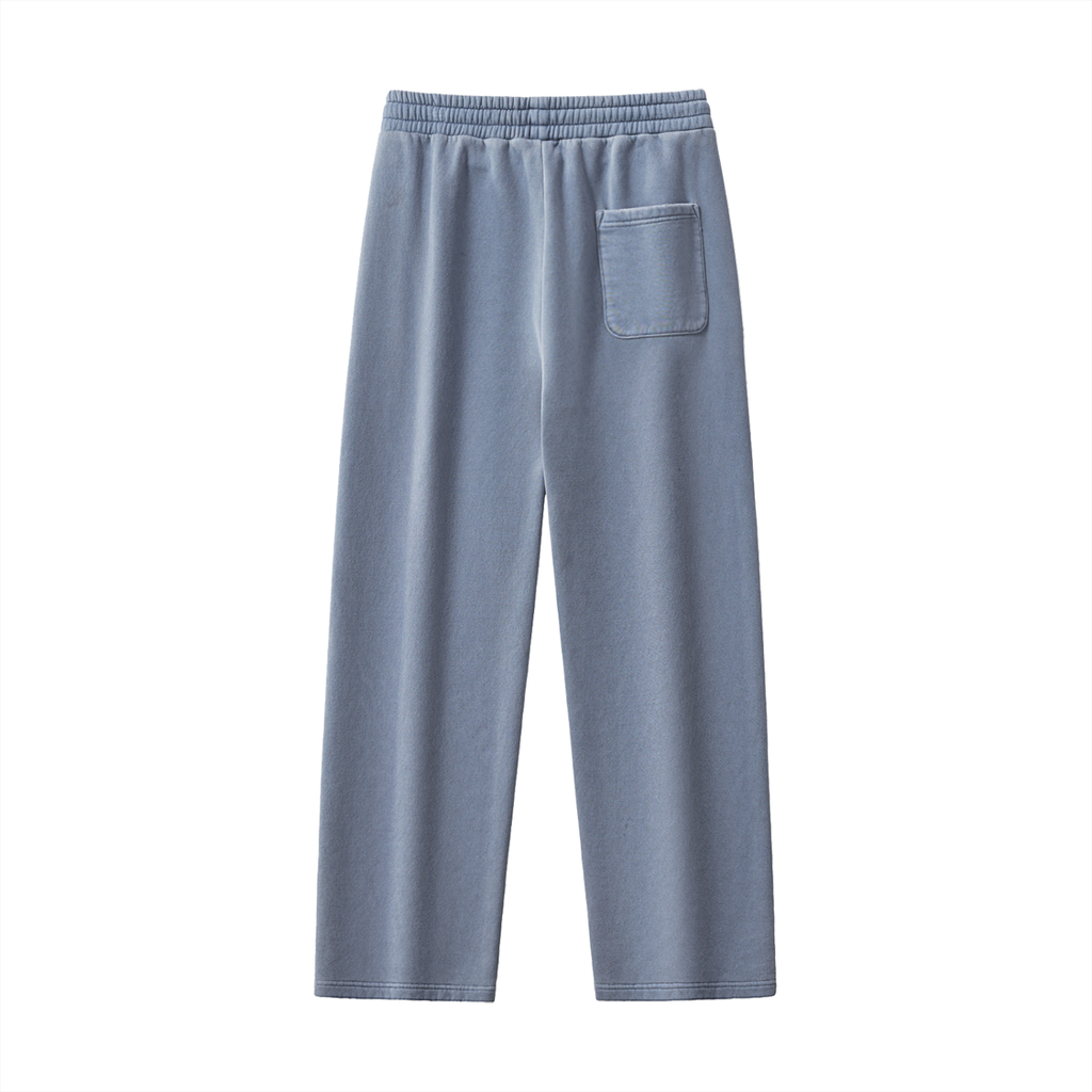 Frayed Enzyme Washed Fleece Sweatpants - *Signature*