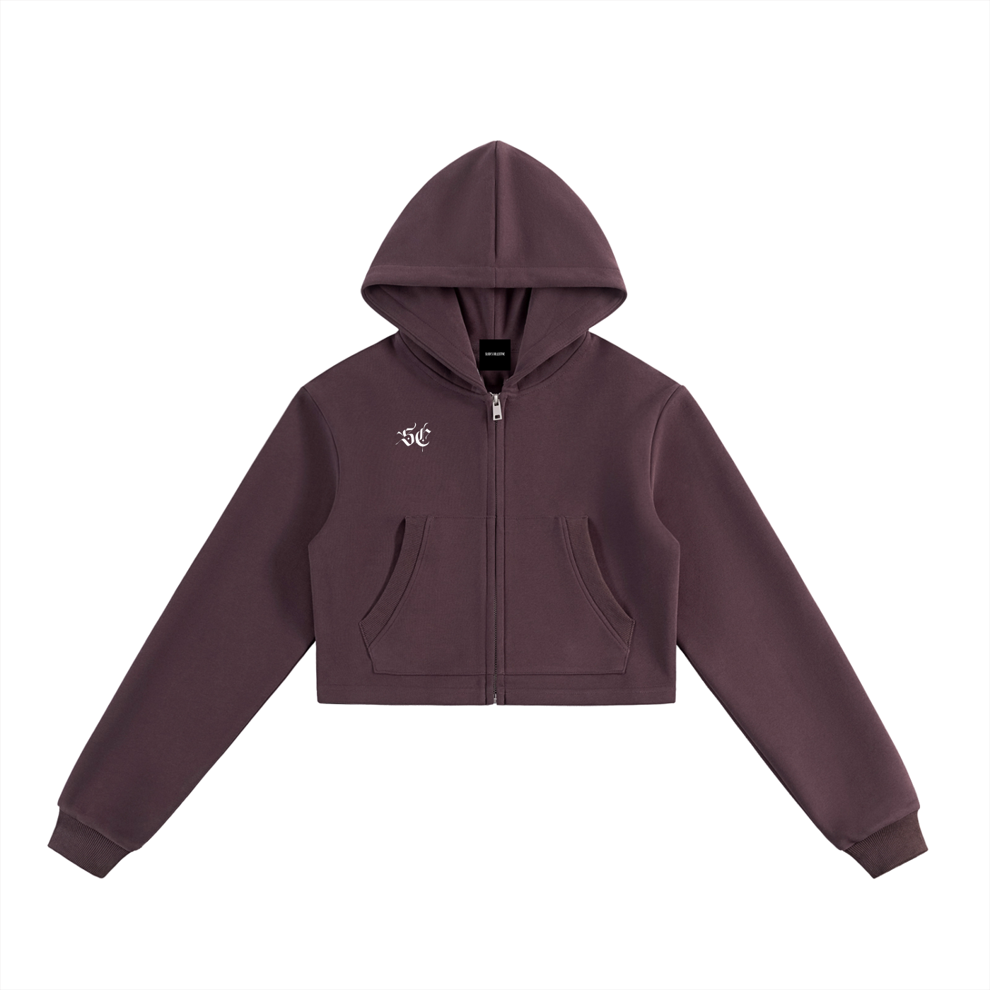 Essential Cropped Zip Hoodie - *Signature*