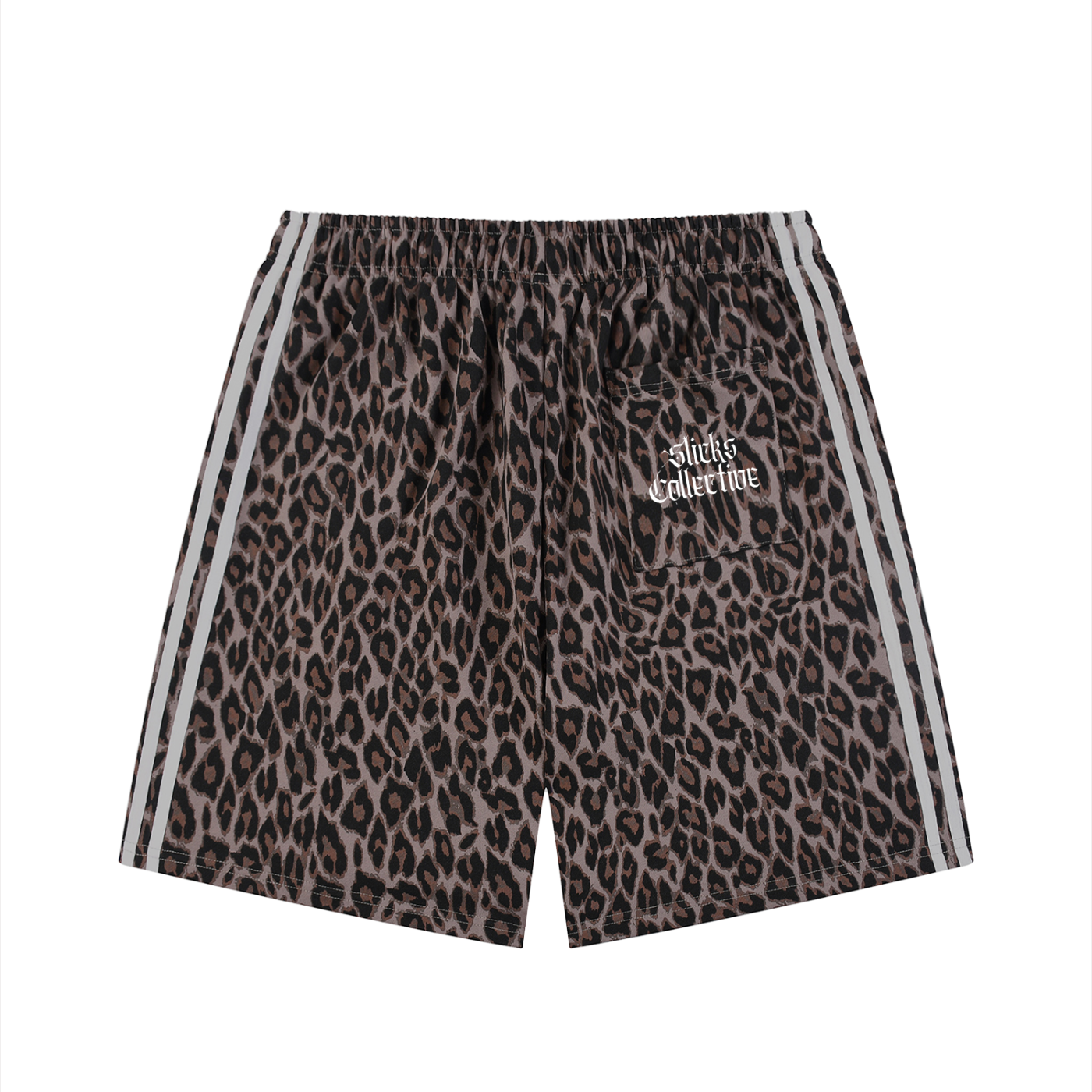 Heavyweight Leopard Drawstring Shorts - *Signature*
