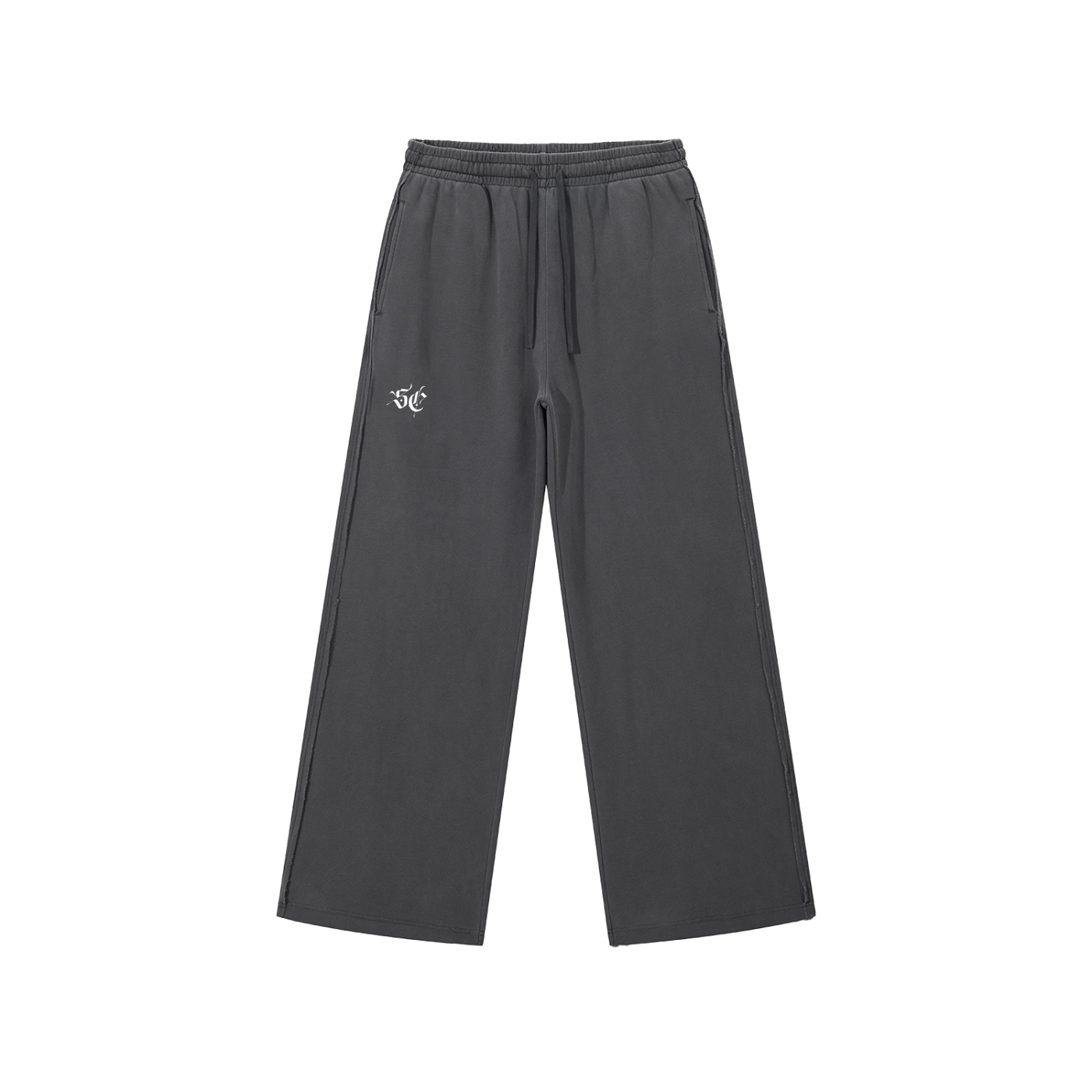 Snow Washed Raw Edge Sweatpants - *Signature*