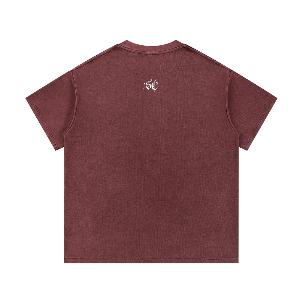 Mineral Wash Waffle Knit Tee - *Signature*