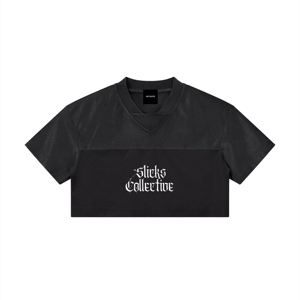 Women’s Cropped Paneled V-Neck Jersey - *Signature*