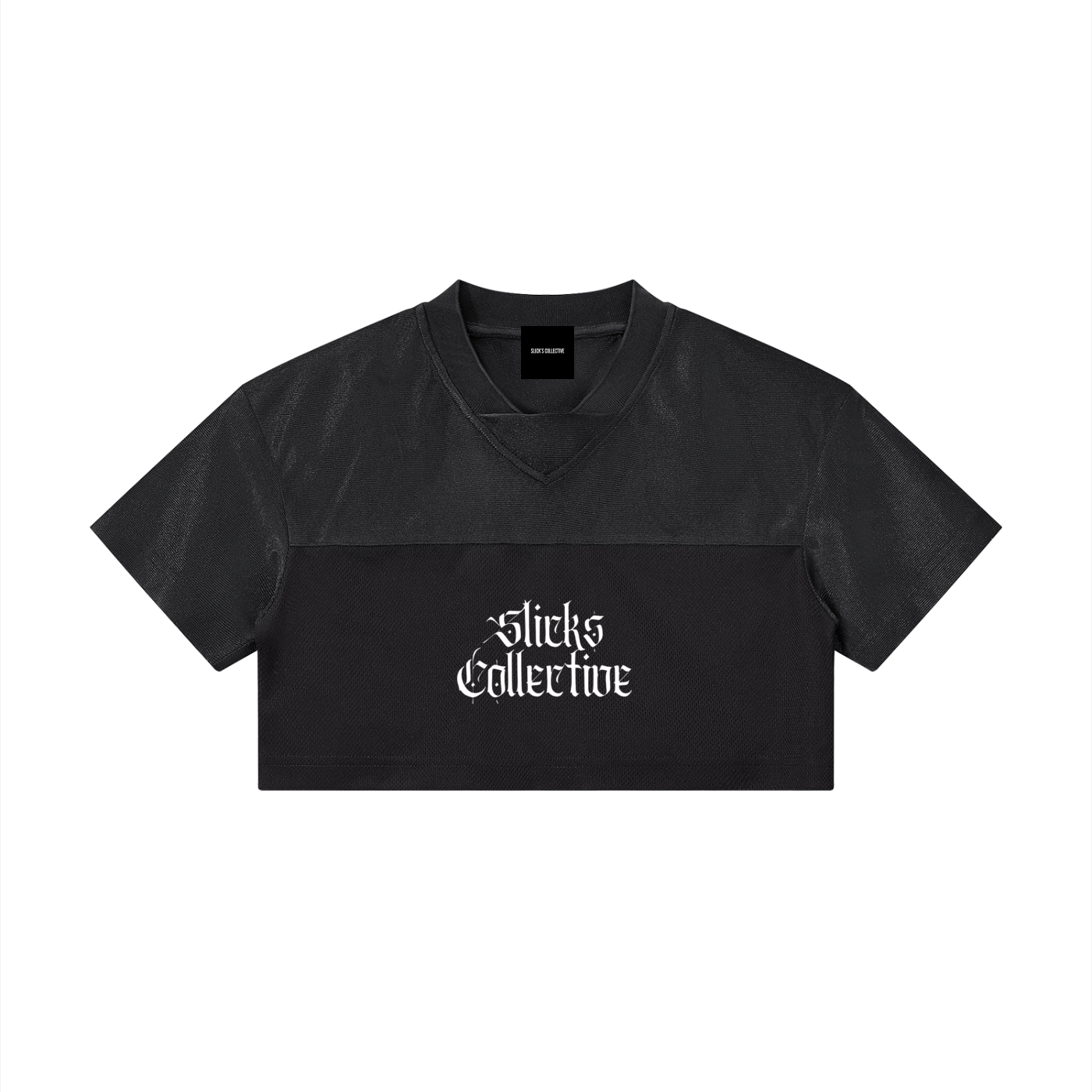 Women’s Cropped Paneled V-Neck Jersey - *Signature*
