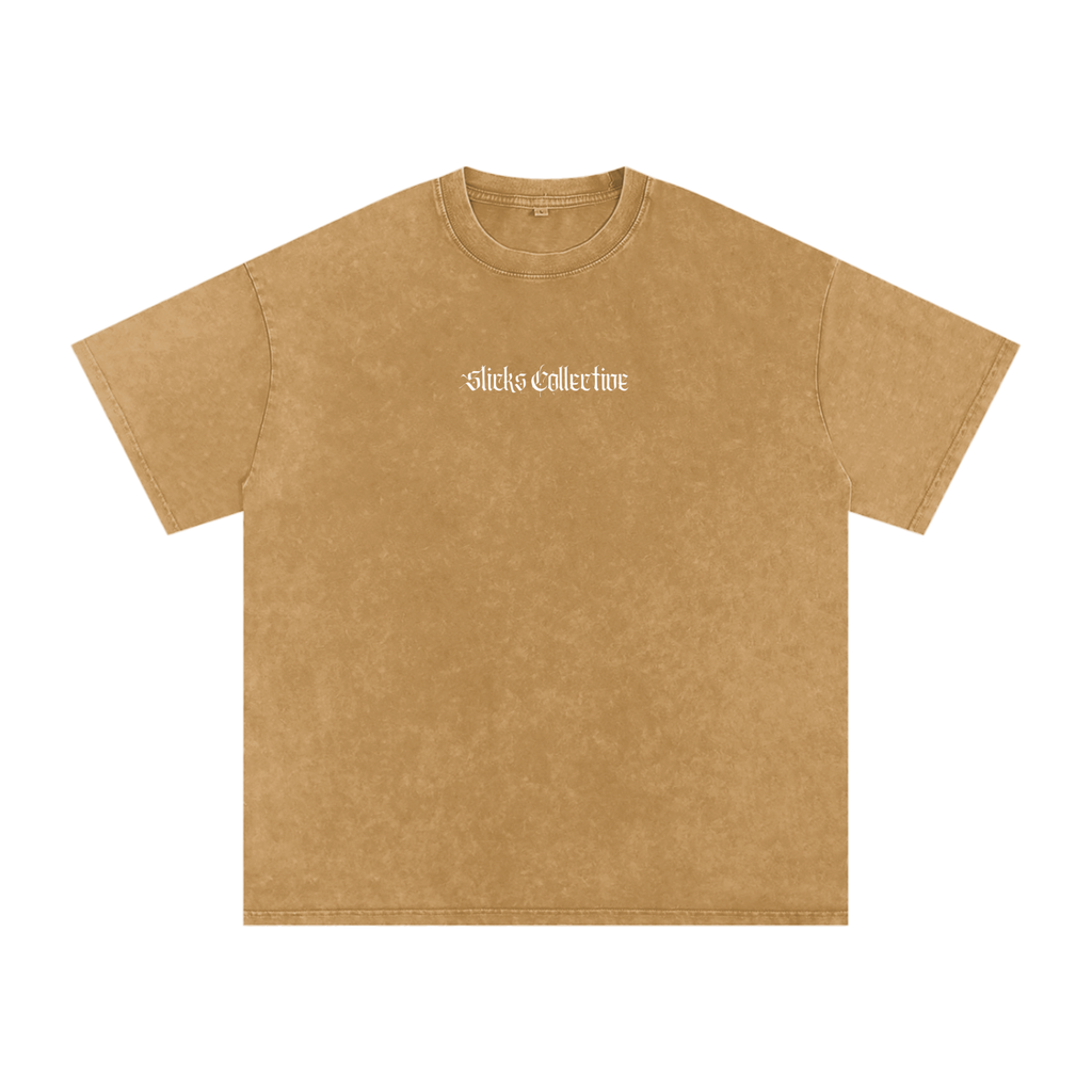 Snow Washed Oversized Cotton Tee