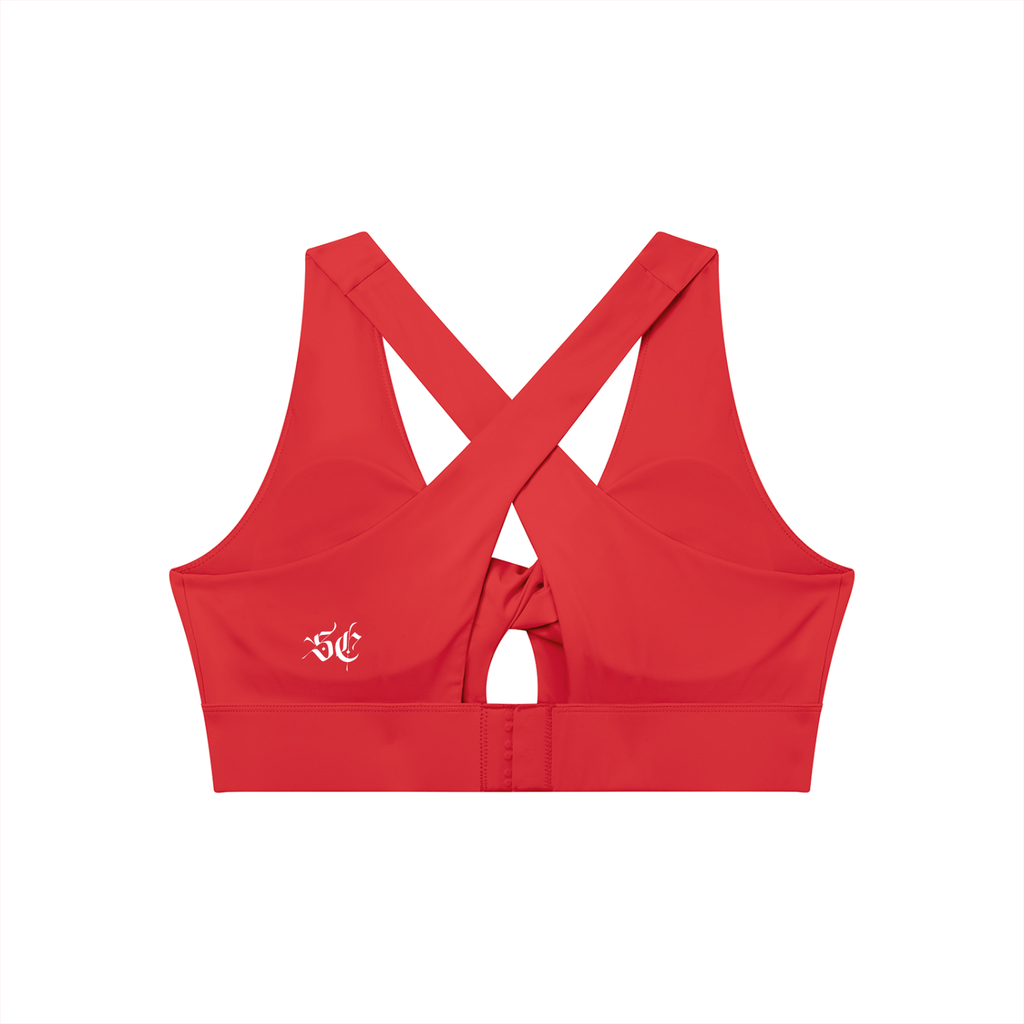 Women's Twist Front V-Neck Sports Bra - *Signature*