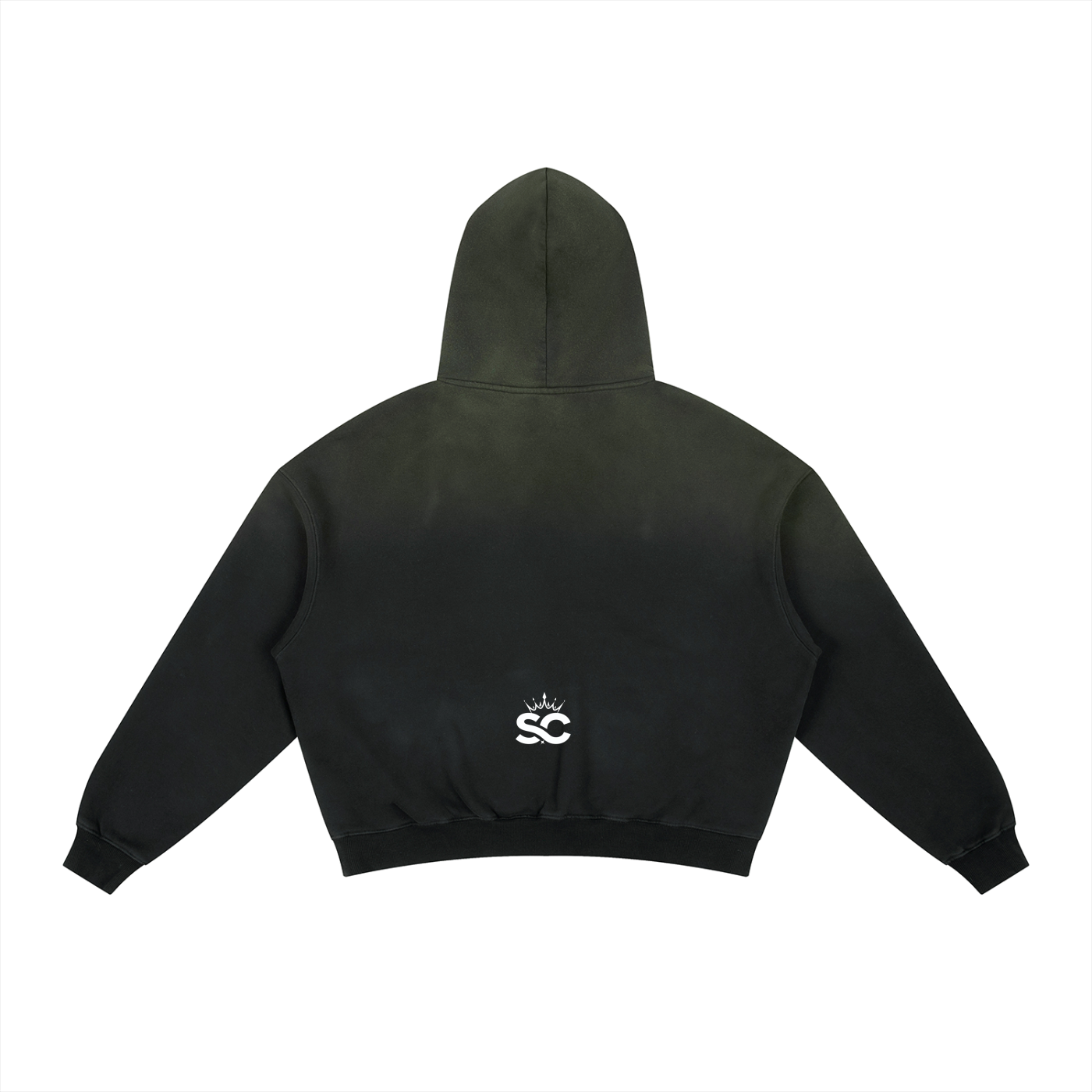 Frayed Sunfade Boxy Fleece Hoodie - *Rise*