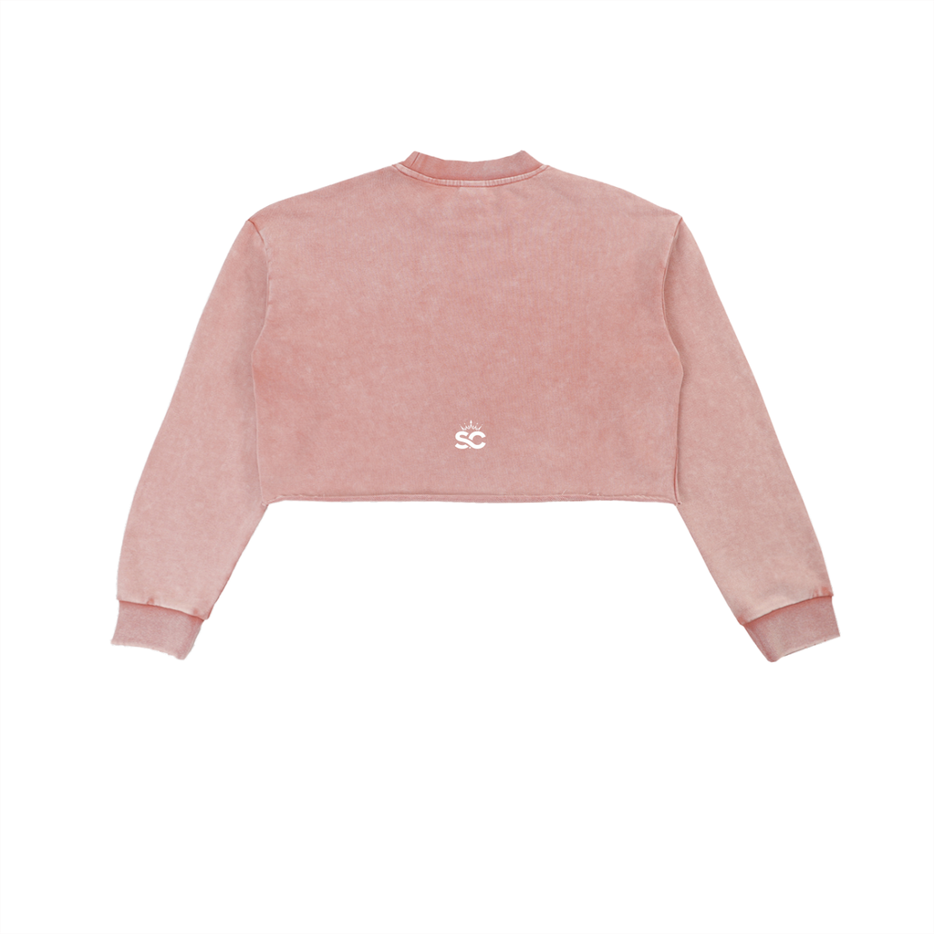 Snow Washed Cropped Sweatshirt - *Rise*