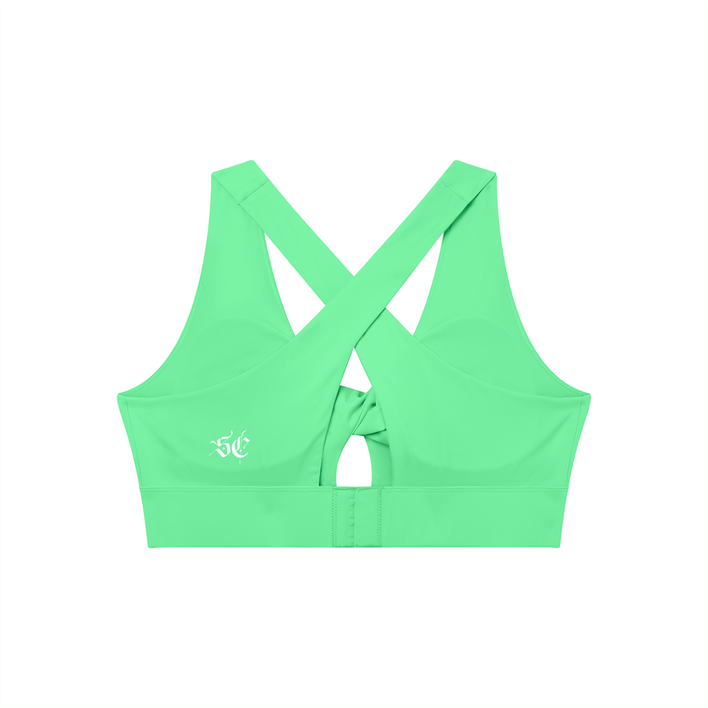 Women's Twist Front V-Neck Sports Bra - *Signature*