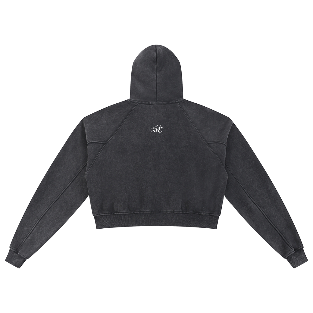 Snow Washed Cropped Hoodie - *Signature*