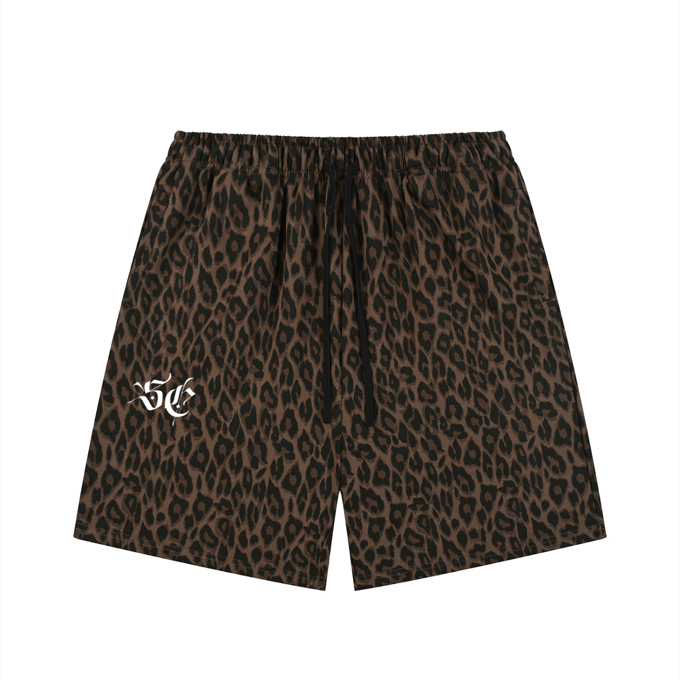 Heavyweight Leopard Drawstring Shorts - *Signature*