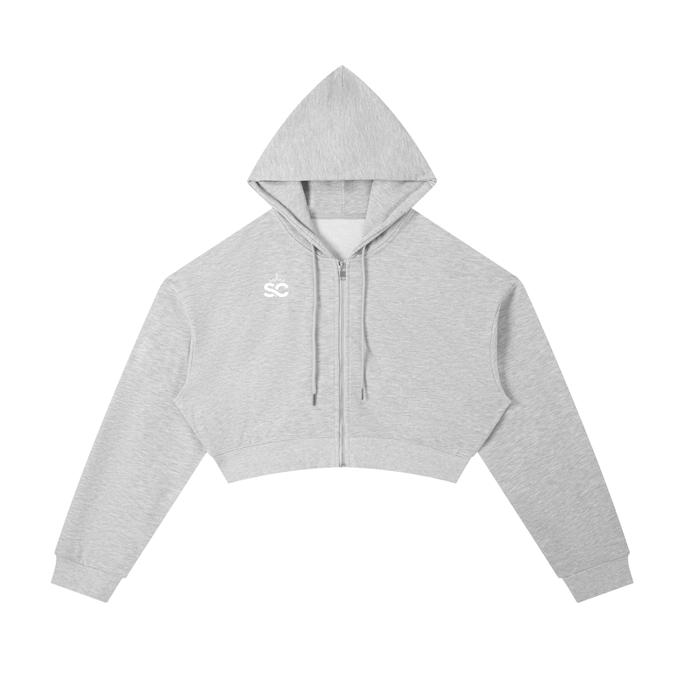 Essential Cropped Zip Hoodie - *Rise*