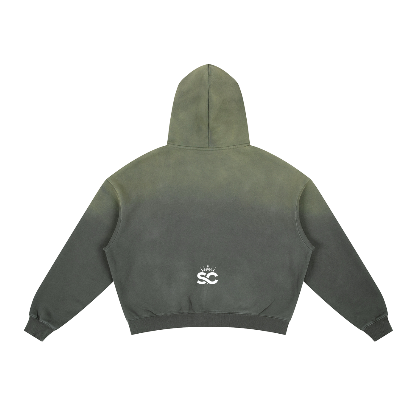 Frayed Sunfade Boxy Fleece Hoodie - *Rise*