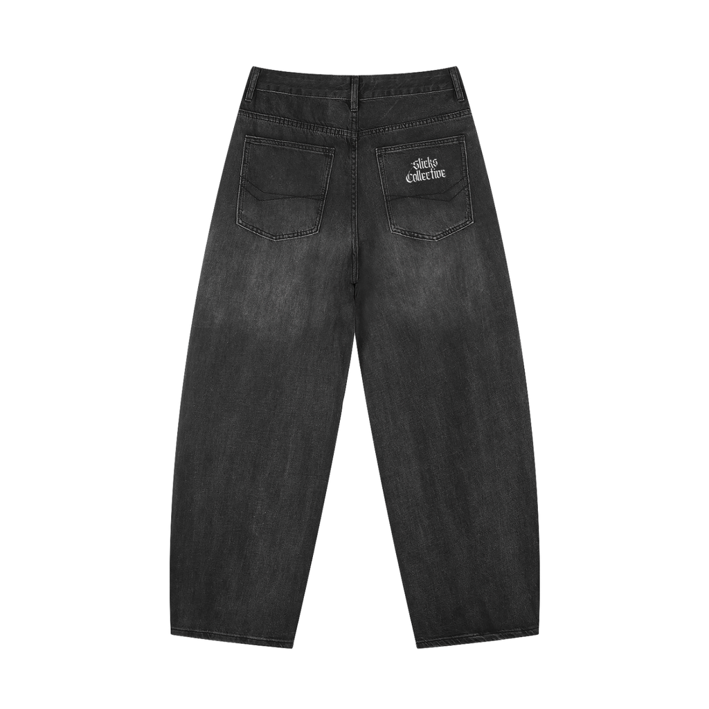 Men's Sunfade Vintage Wash Barrel Leg Jeans - *Signature*