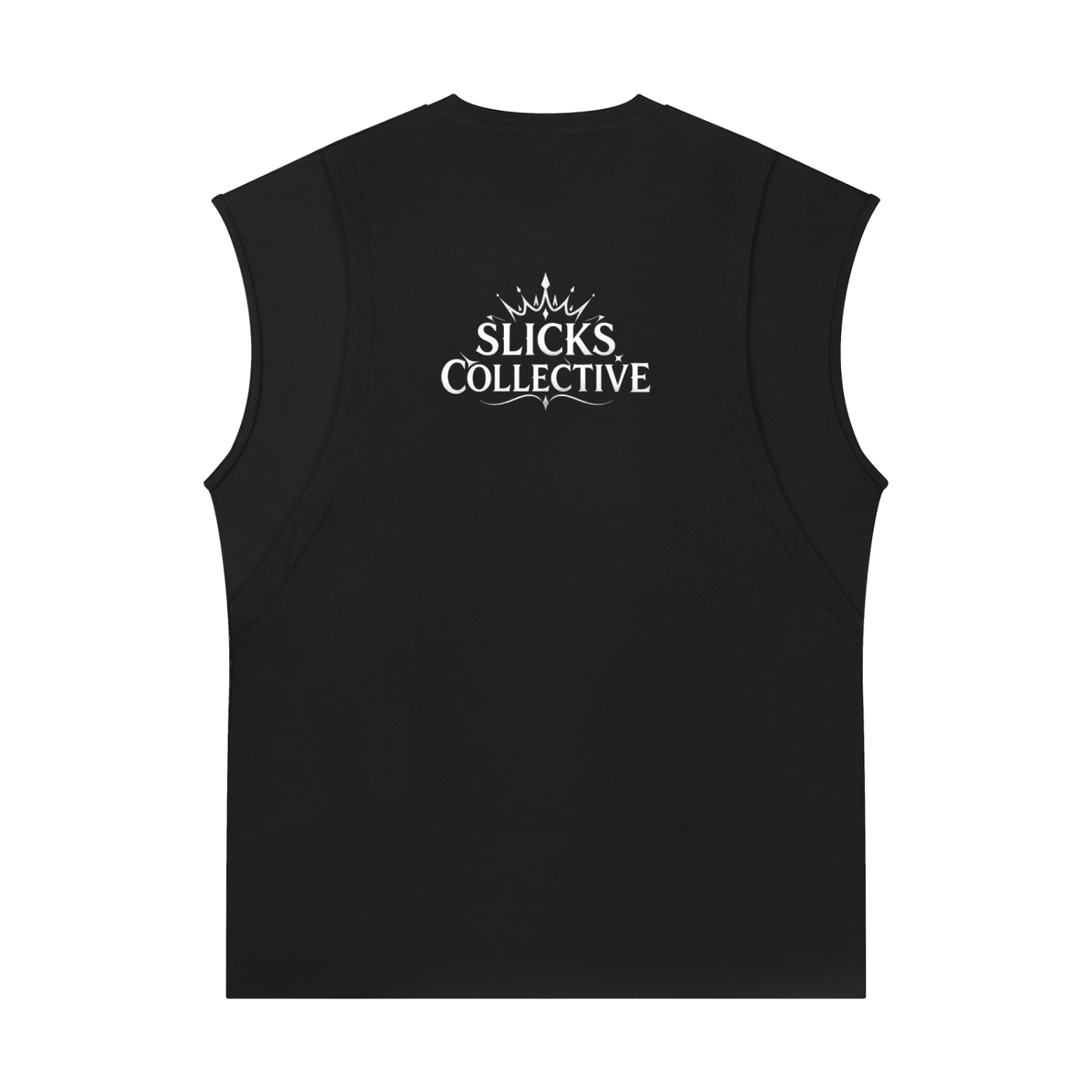 Spliced Panel Sleeveless Muscle Tee - *Rise*