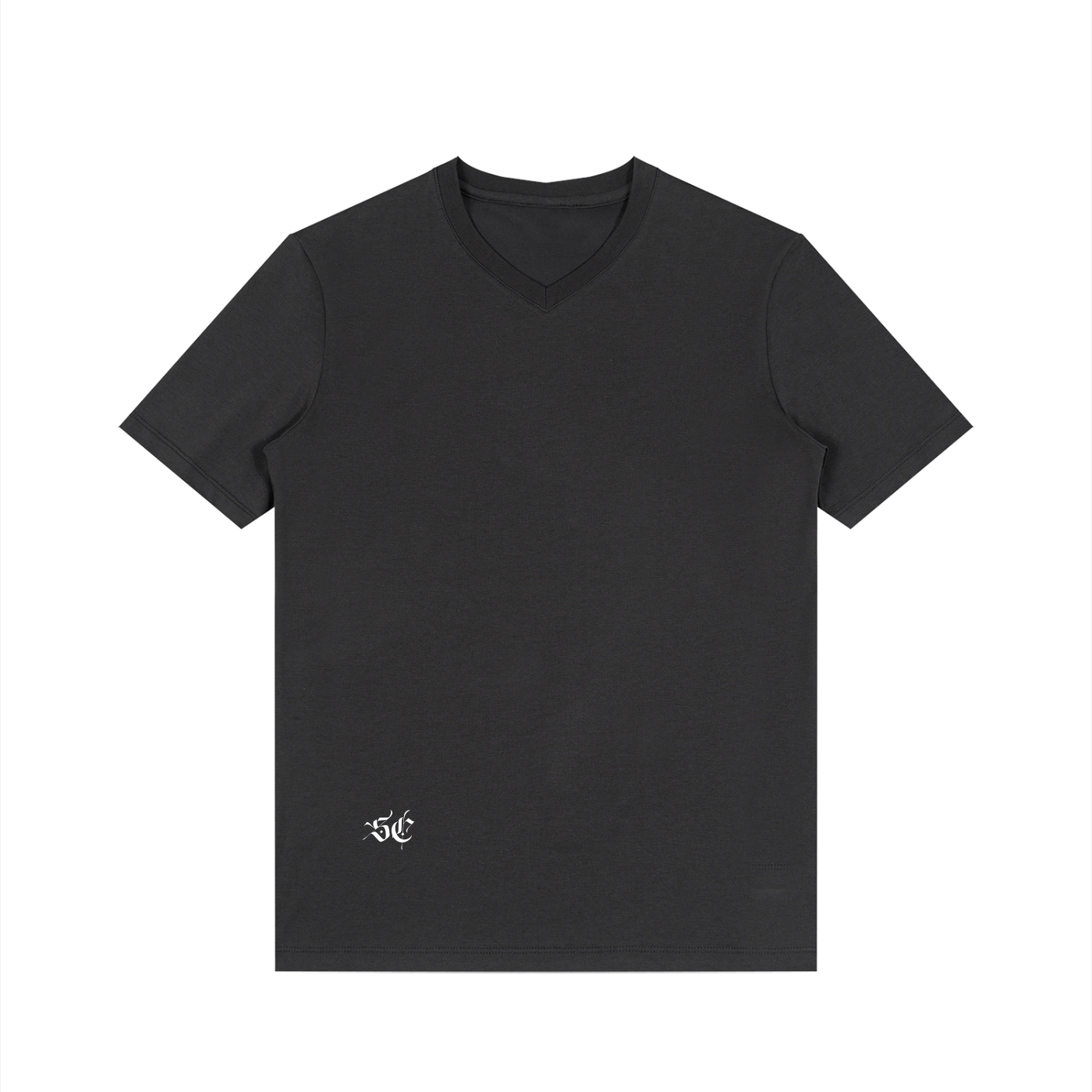 Men's Essential V-Neck Black Tee