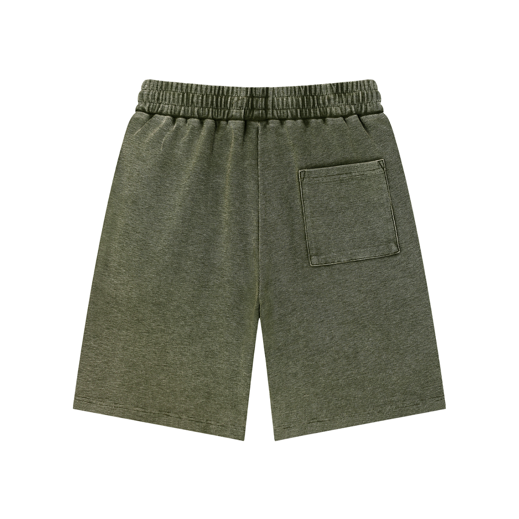 Mineral Wash Waffle Knit Shorts - *Signature*