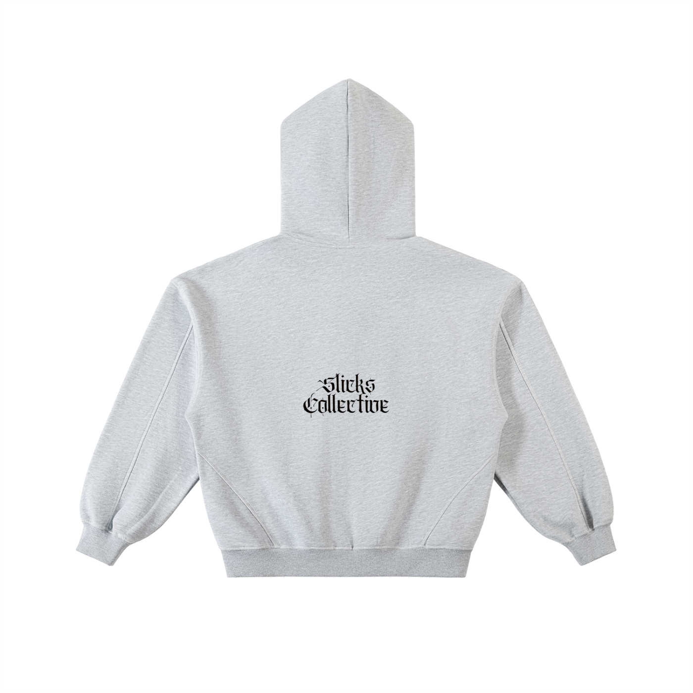 Contrast-Stitched Boxy Fleece Zip Hoodie - *Signature*
