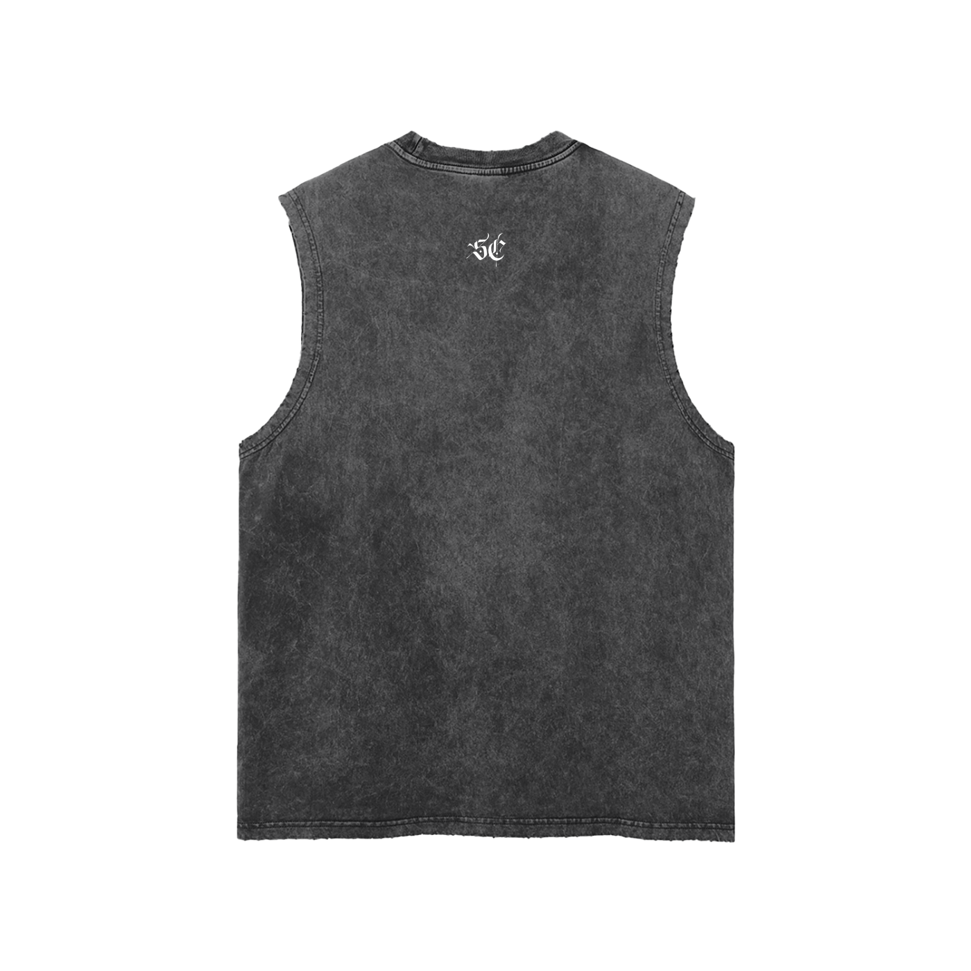 Snow Washed Frayed Hem Tank Top - *Signature*