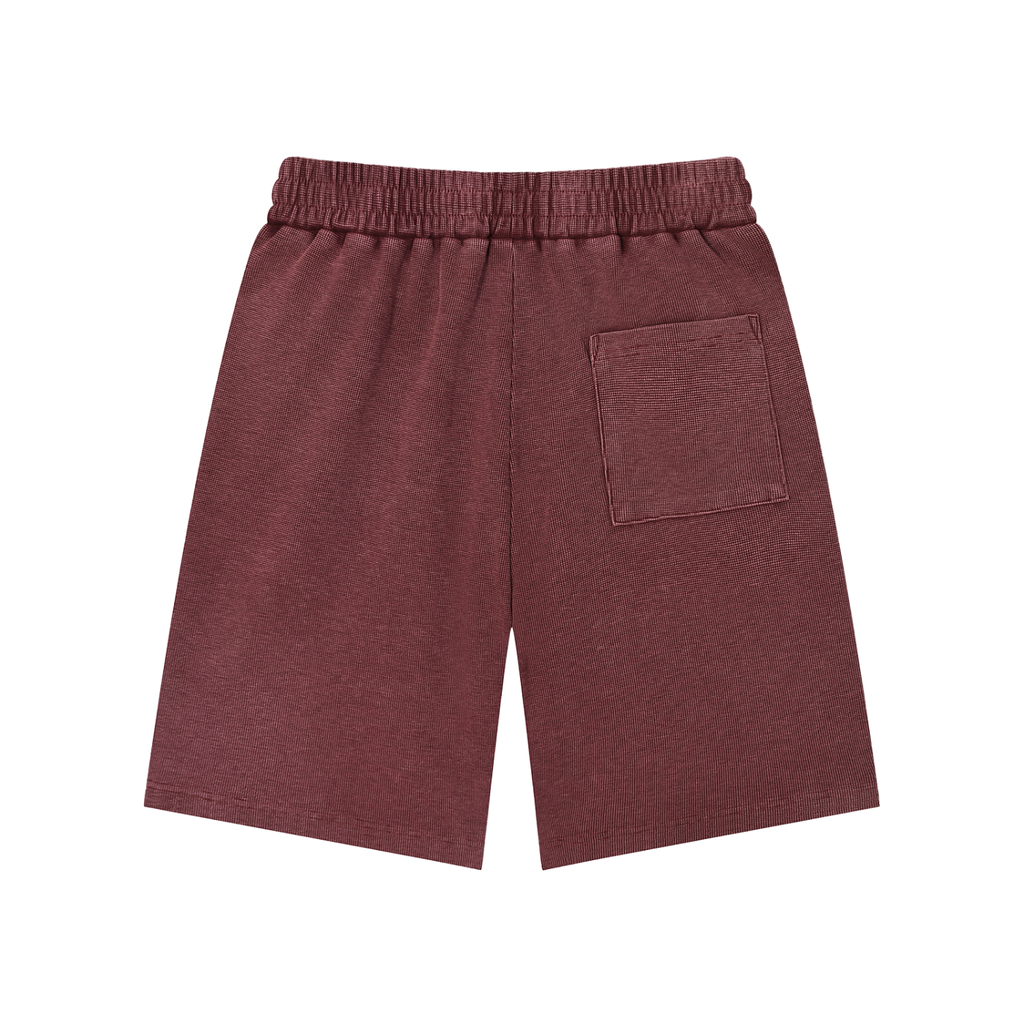 Mineral Wash Waffle Knit Shorts - *Signature*