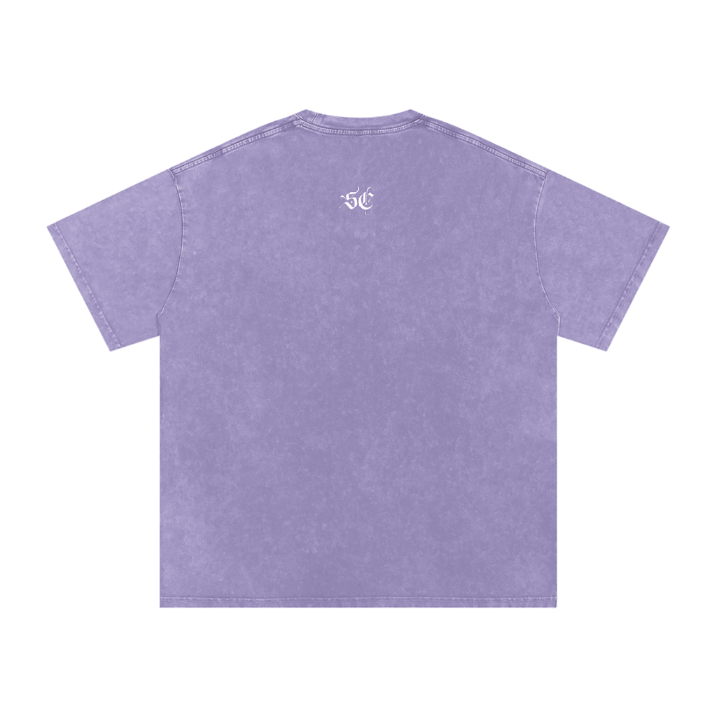 Snow Washed Oversized Cotton Tee