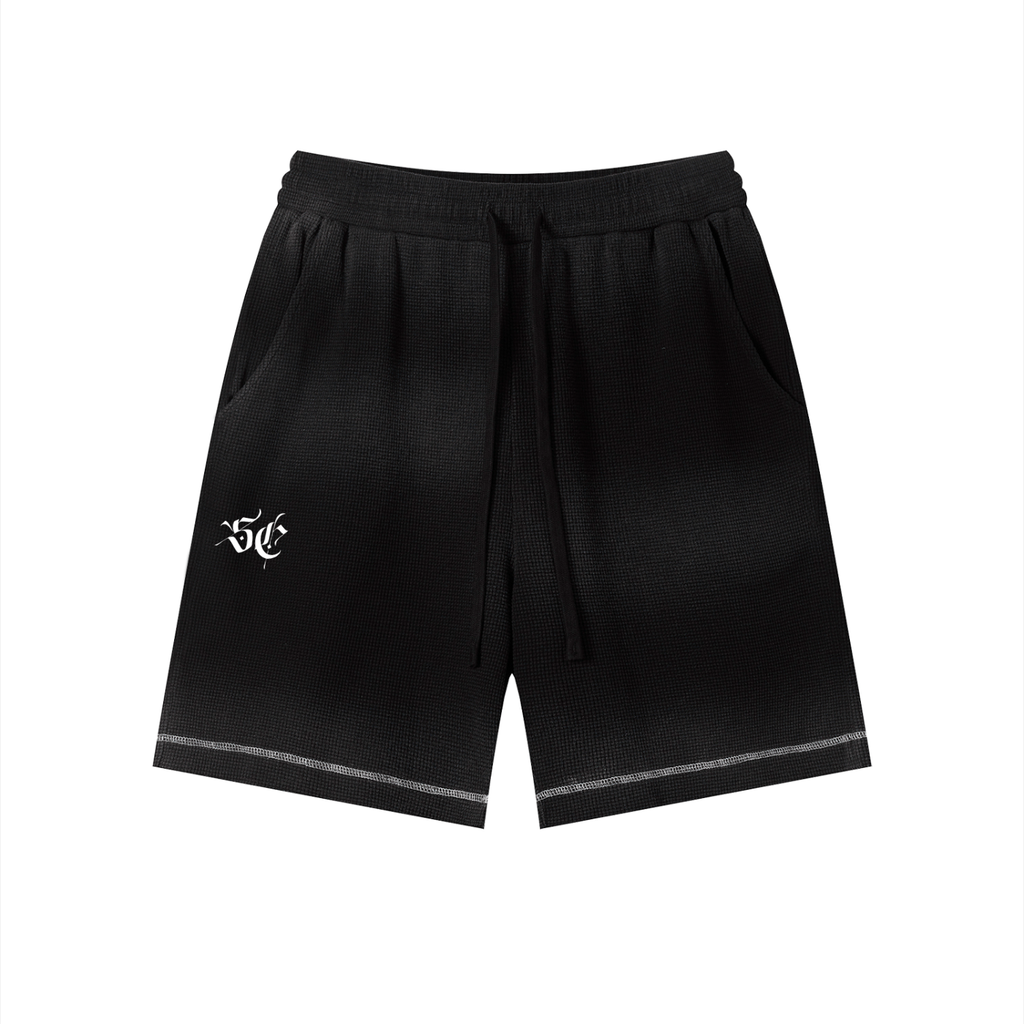 Sunfade Waffle Raw Hem Shorts - *Signature*