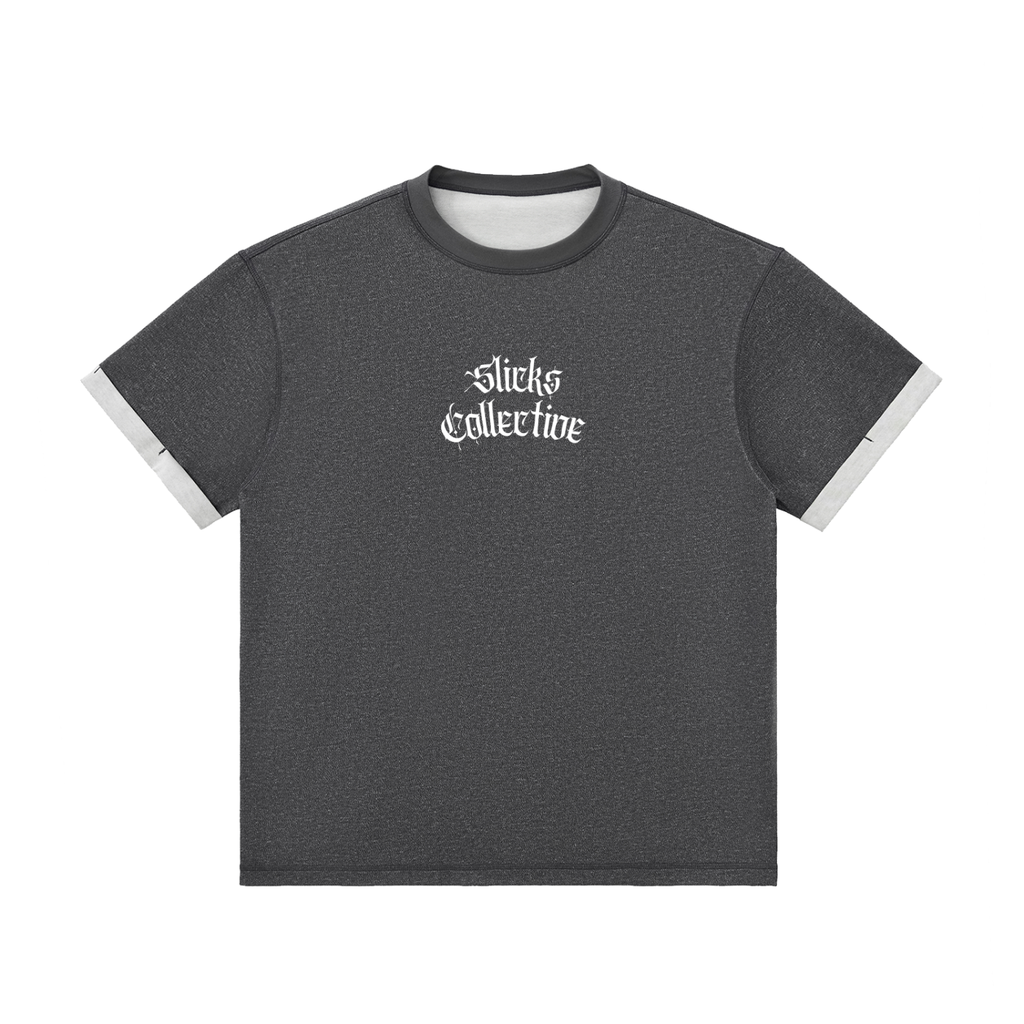Contrast Cuff Cuffed Tee - *Signature*