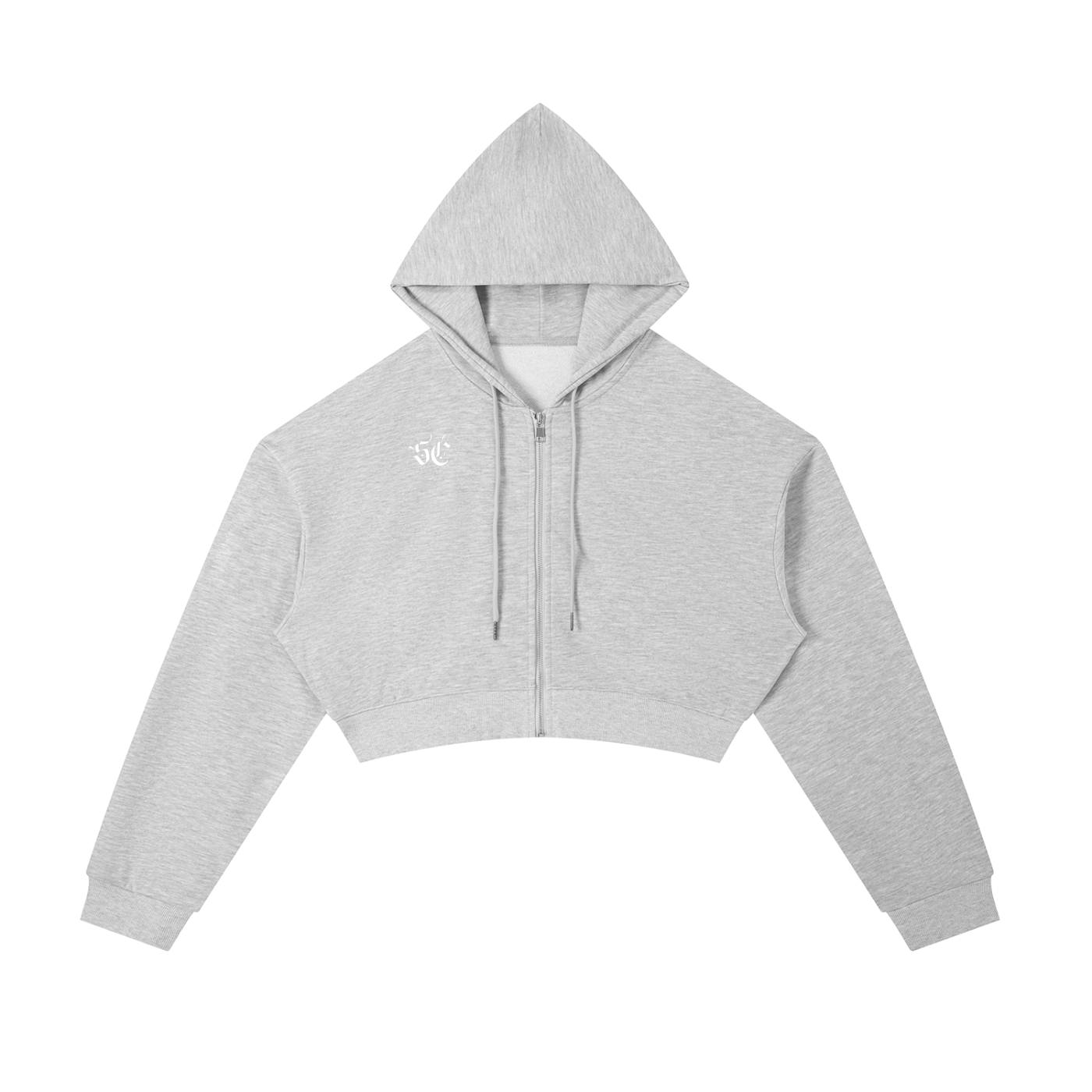 Essential Cropped Zip Hoodie - *Signature*