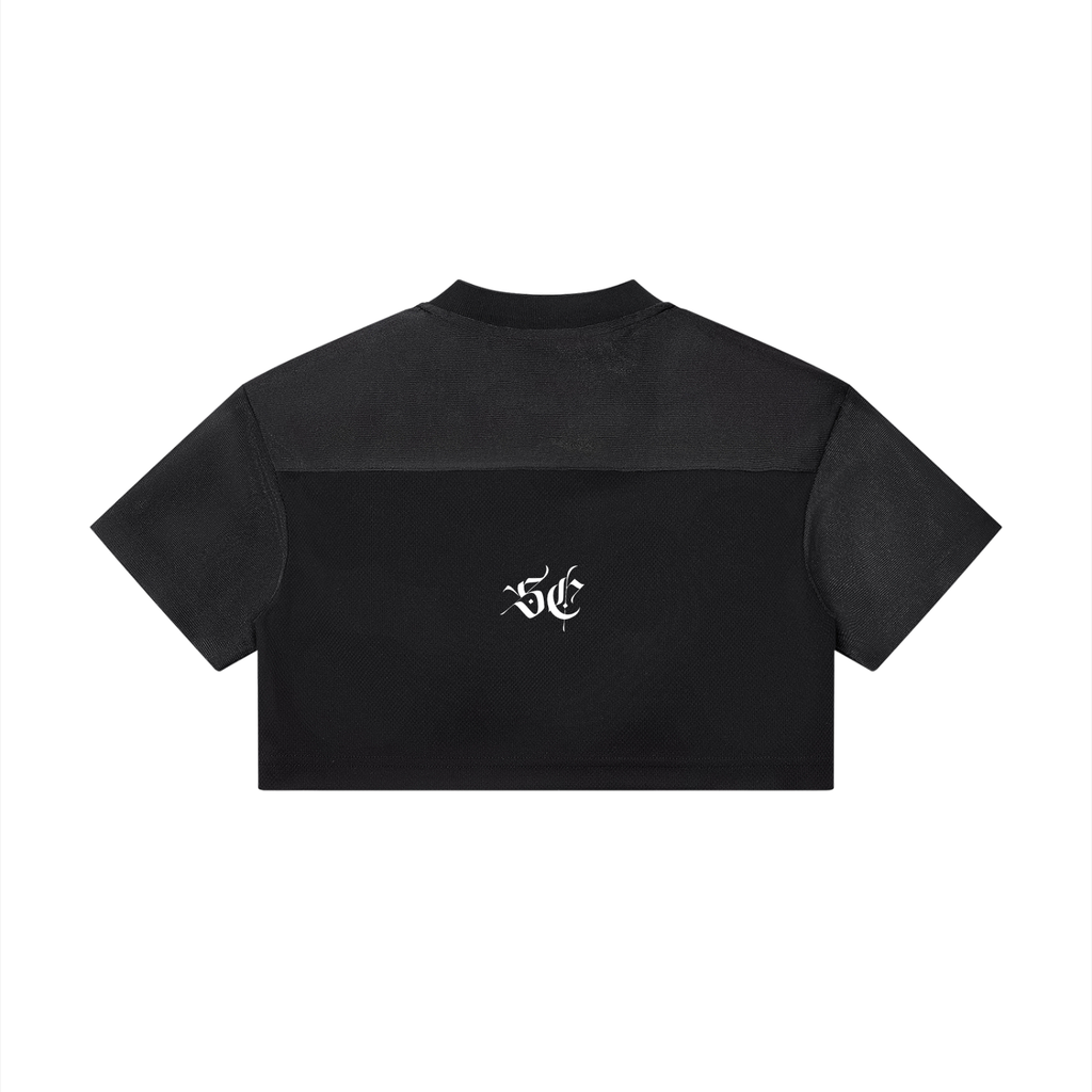 Women’s Cropped Paneled V-Neck Jersey - *Signature*