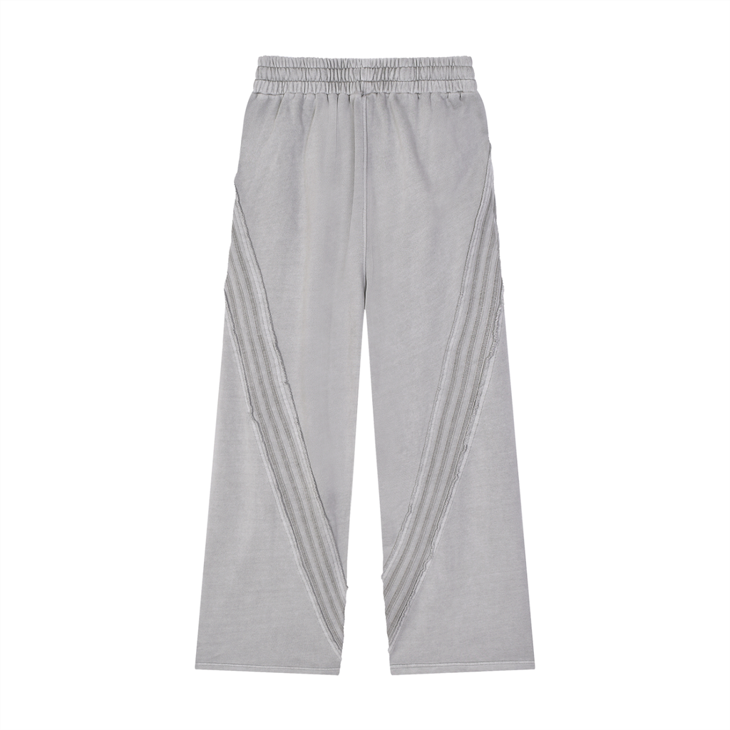 Snow Washed Tape Raw Edge Sweatpants - *Signature*