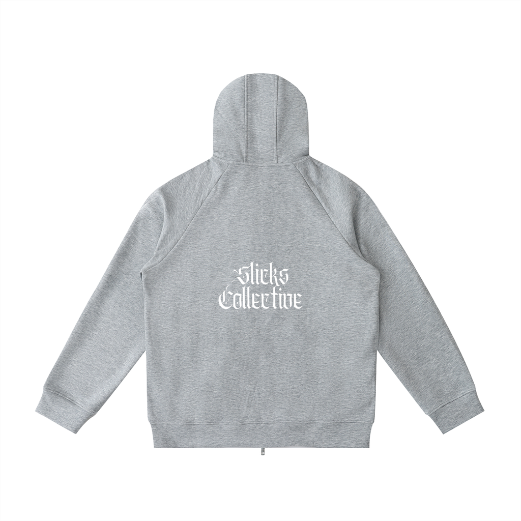 Heavyweight Raglan Sleeve Zip Hoodie