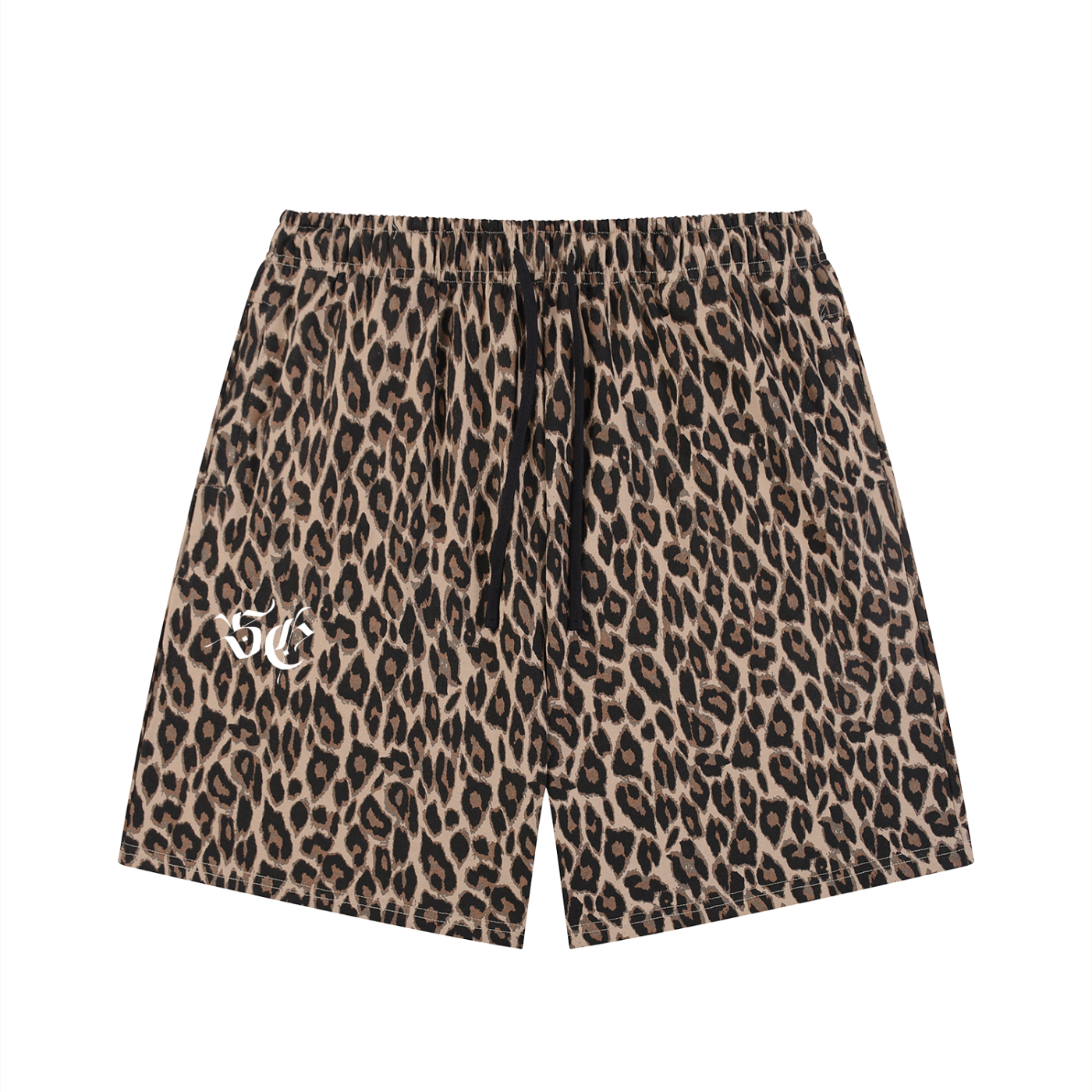Heavyweight Leopard Drawstring Shorts - *Signature*