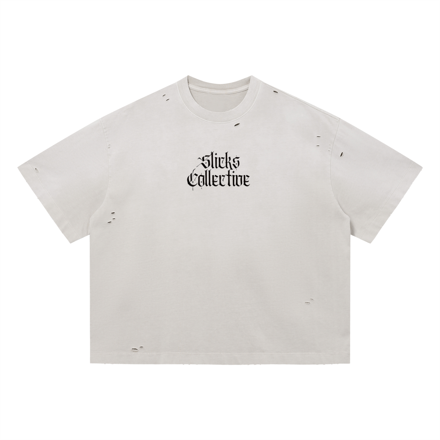 Vintage Washed Distressed Boxy Oversized Tee - *Signature*