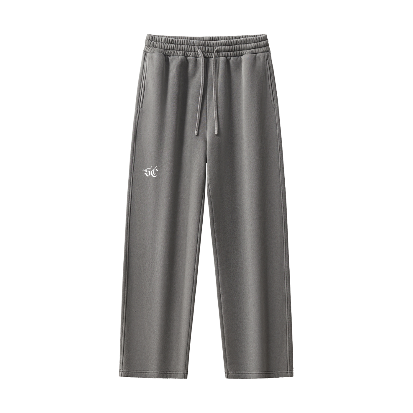 Frayed Enzyme Washed Fleece Sweatpants - *Signature*