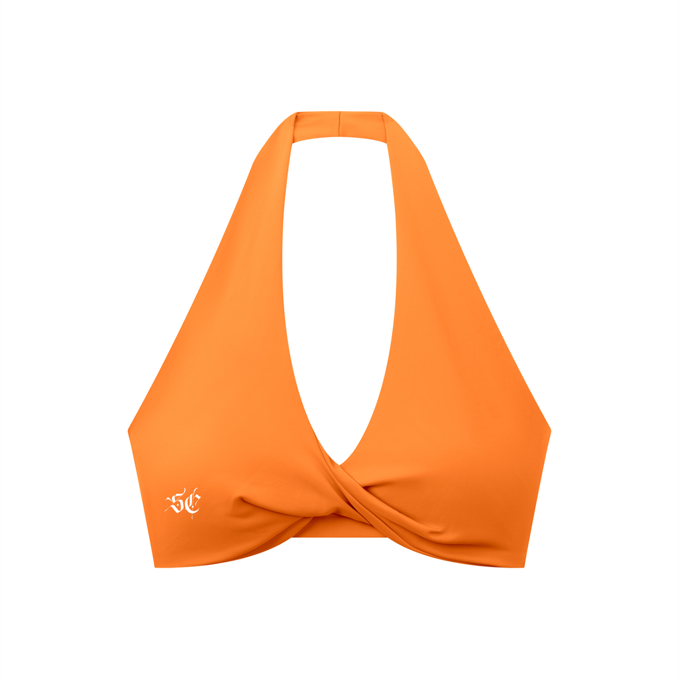 Women's Pleated Halter Sports Bra