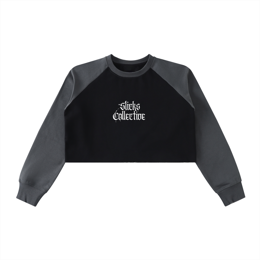 Color-Block Crop Sweatshirt - *Signature*