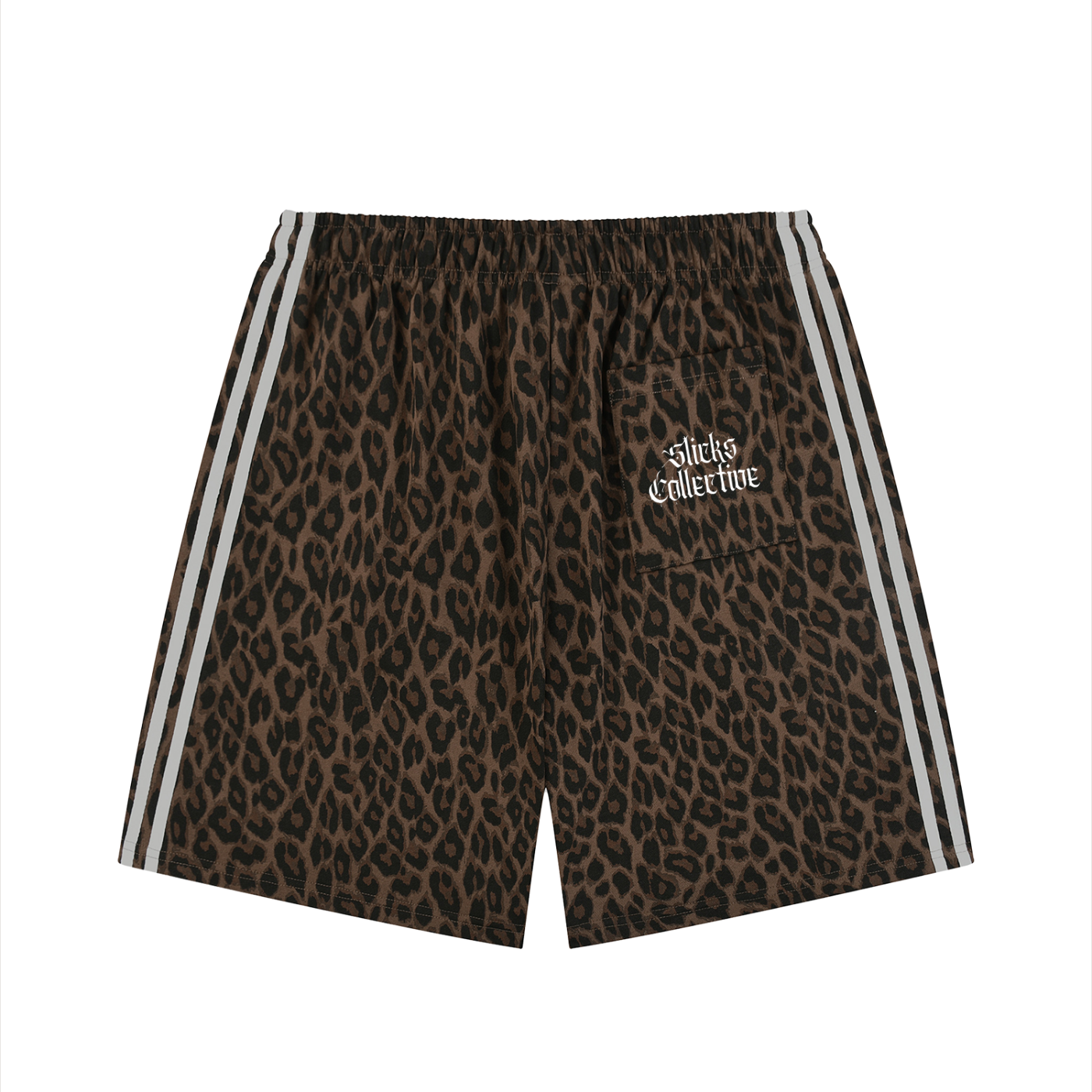 Heavyweight Leopard Drawstring Shorts - *Signature*