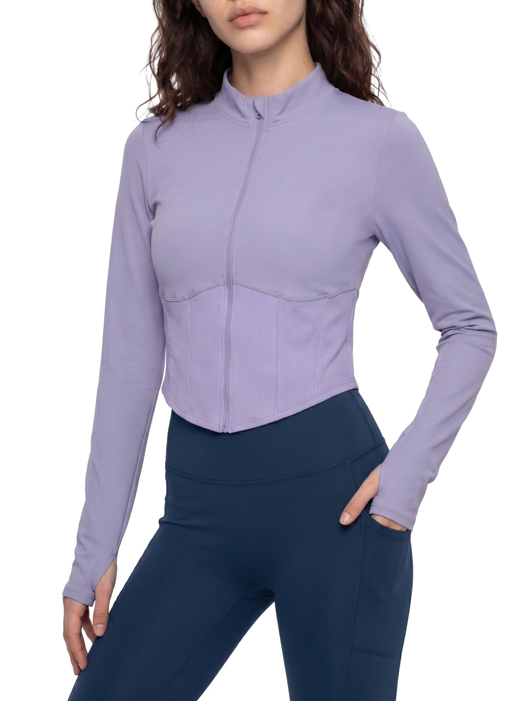 Women's Slim Fit Full-Zip Yoga Jacket - *Signature*