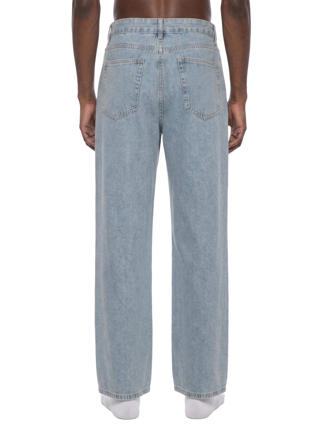 Vintage Wash Straight Leg Jeans