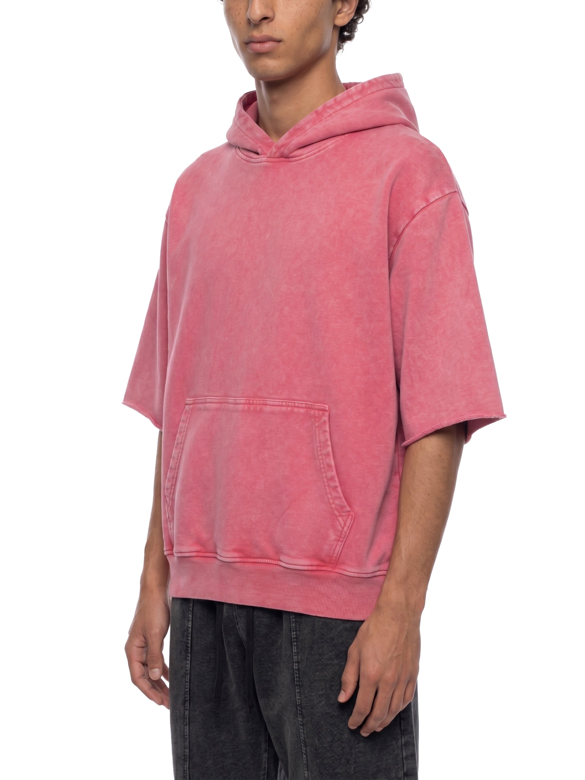 Mineral Wash Short Sleeve Hoodie - *Signature*